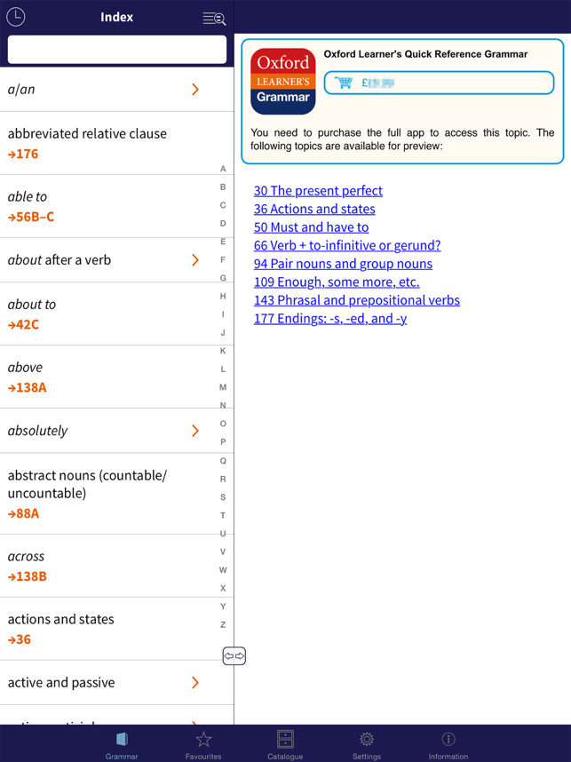 ‎Oxford Quick Reference Grammar Screenshot