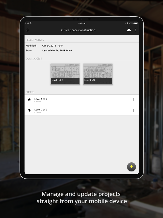 JobWalk Construction Tracking Screenshot