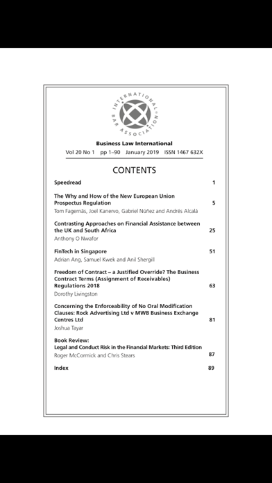 Business Law International Screenshot