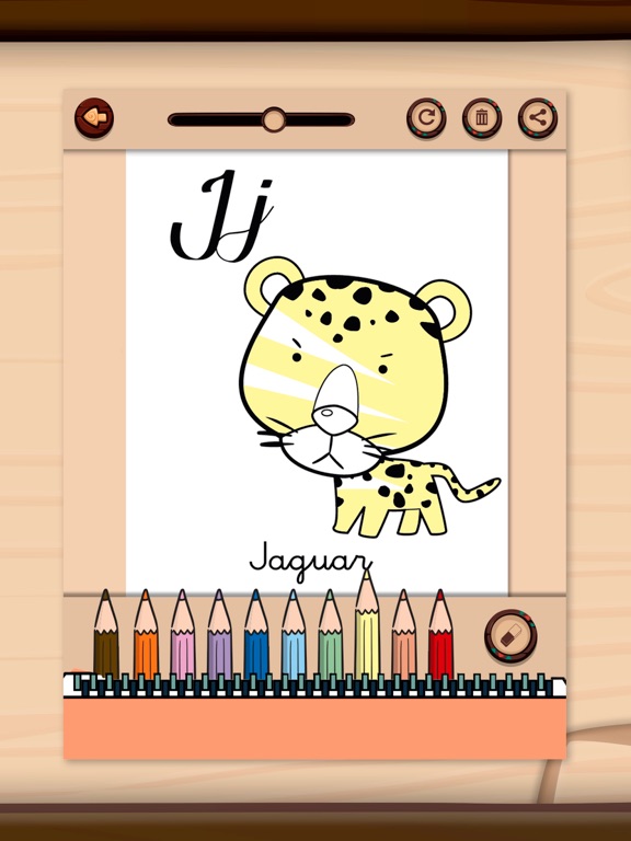 Zoo Animals Coloring Pages iPad screenshot