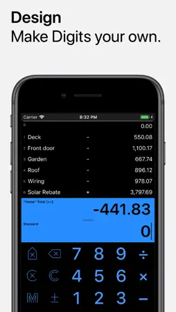 Digits Basic Tape Calculator screenshot 2