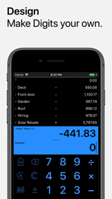 Digits Basic Tape Calculator screenshot
