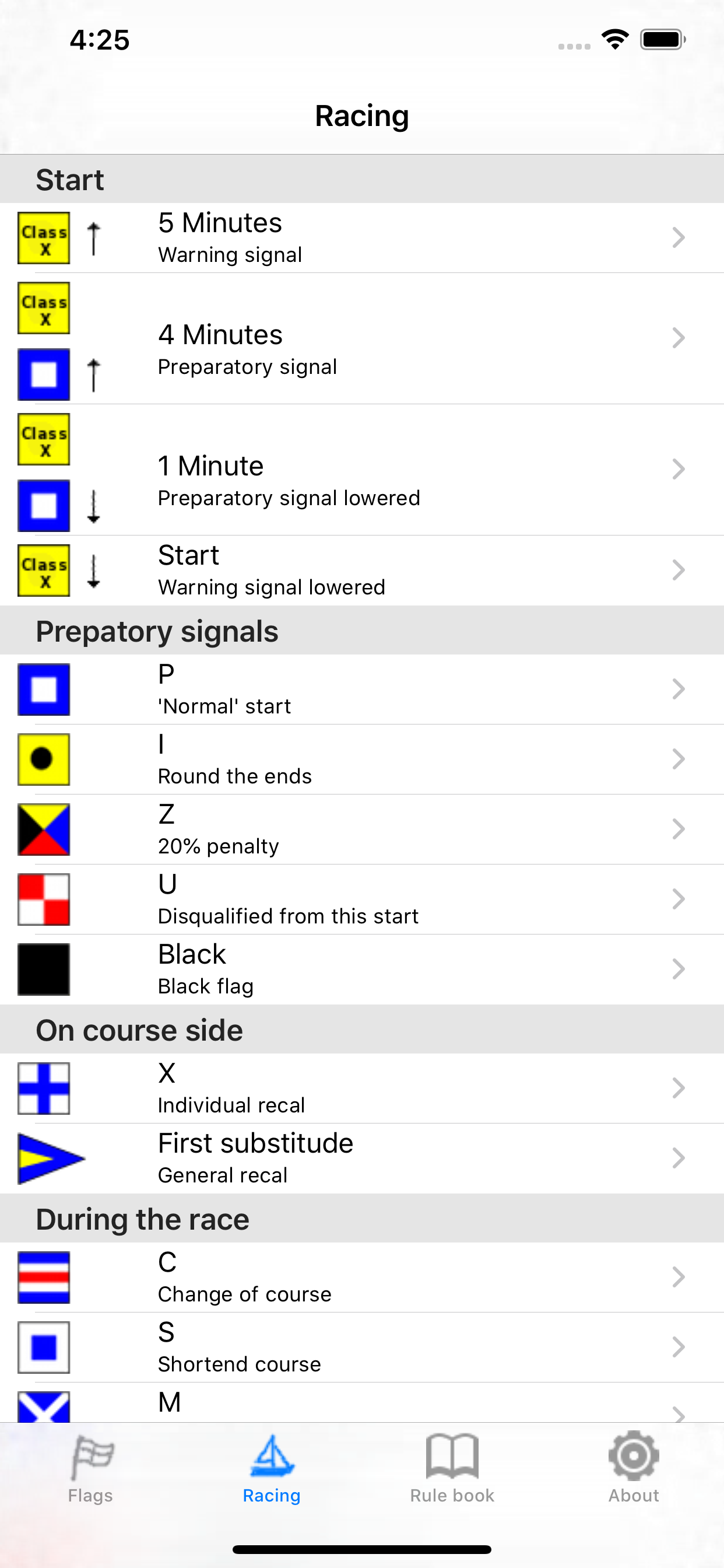 iRegatta Flags screenshot 3