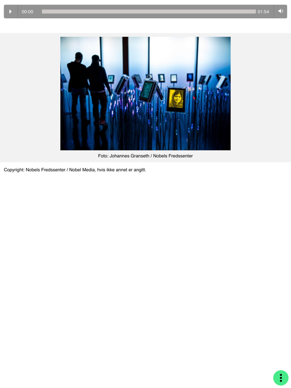 Nobel Peace Walk iPad screenshot