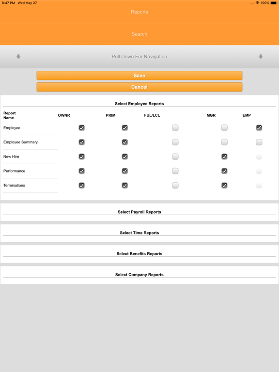 MobileHR iPad screenshot 4 - Business app
