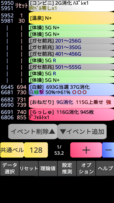 パチスロリゼロ実践記録ツール 設定判別・設定推測のおすすめ画像1