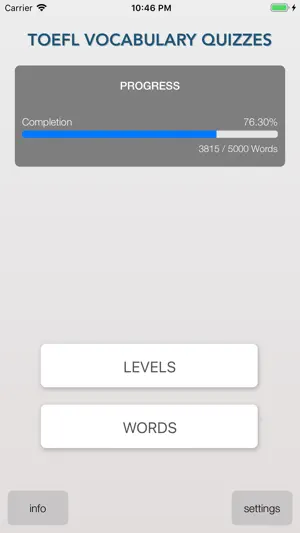 Toefl Vocabulary Quizzes screenshot 1