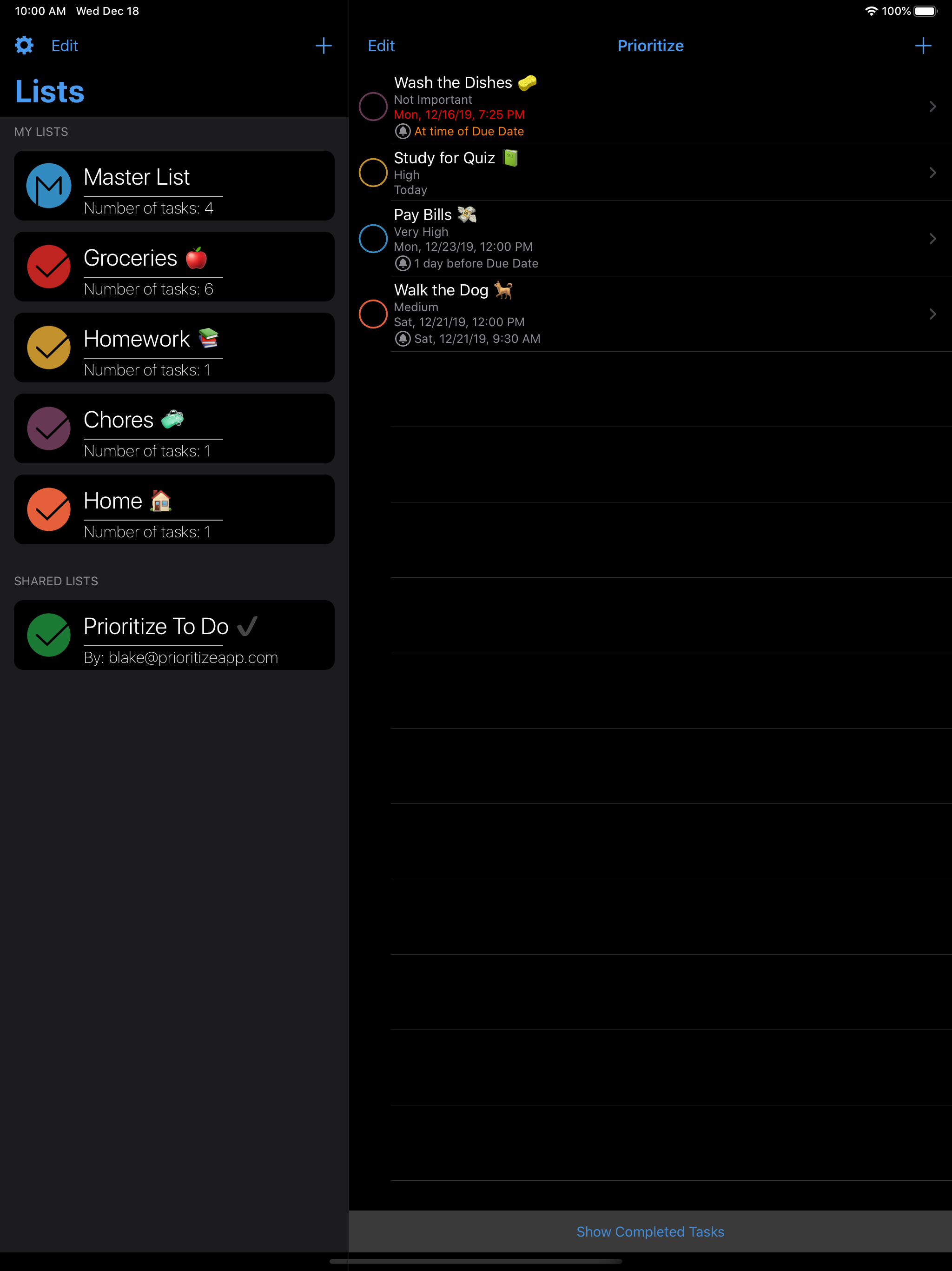 Prioritize: Organized To-Do