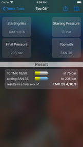 Trimix Tools screenshot