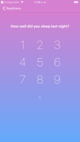 Readiness: Wellness monitoring screenshot