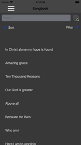 Songbook - Christian screenshot