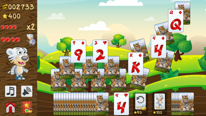 Tiger Solitaire, fun card game Screenshot