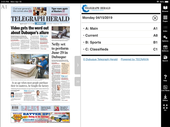 Telegraph Herald iPad screenshot 4 - News app
