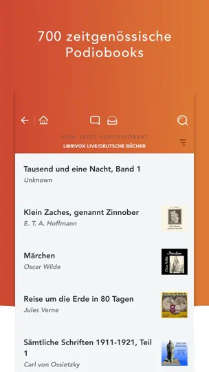 Screenshot von Hörbücher HQ auf dem iPhone 2
