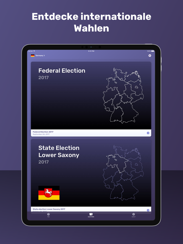 WahlSwiper Screenshot
