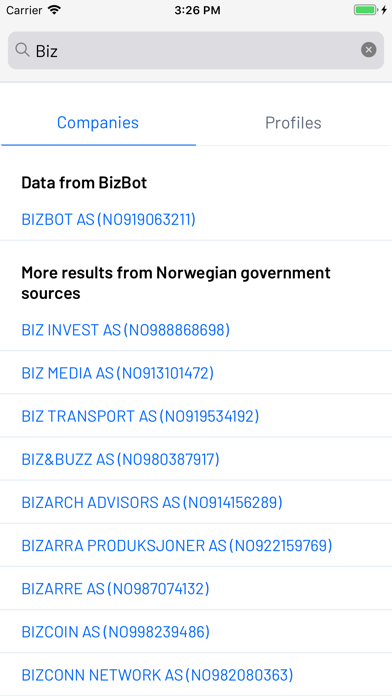 BizBot Search screenshot 2