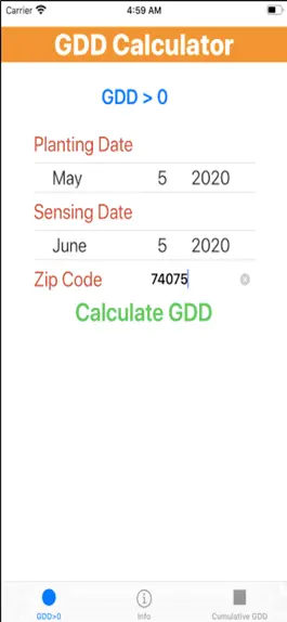 Game screenshot Growing Degree Days Calculator mod apk
