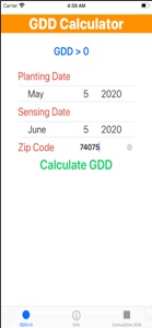 Growing Degree Days Calculator screenshot #1 for iPhone