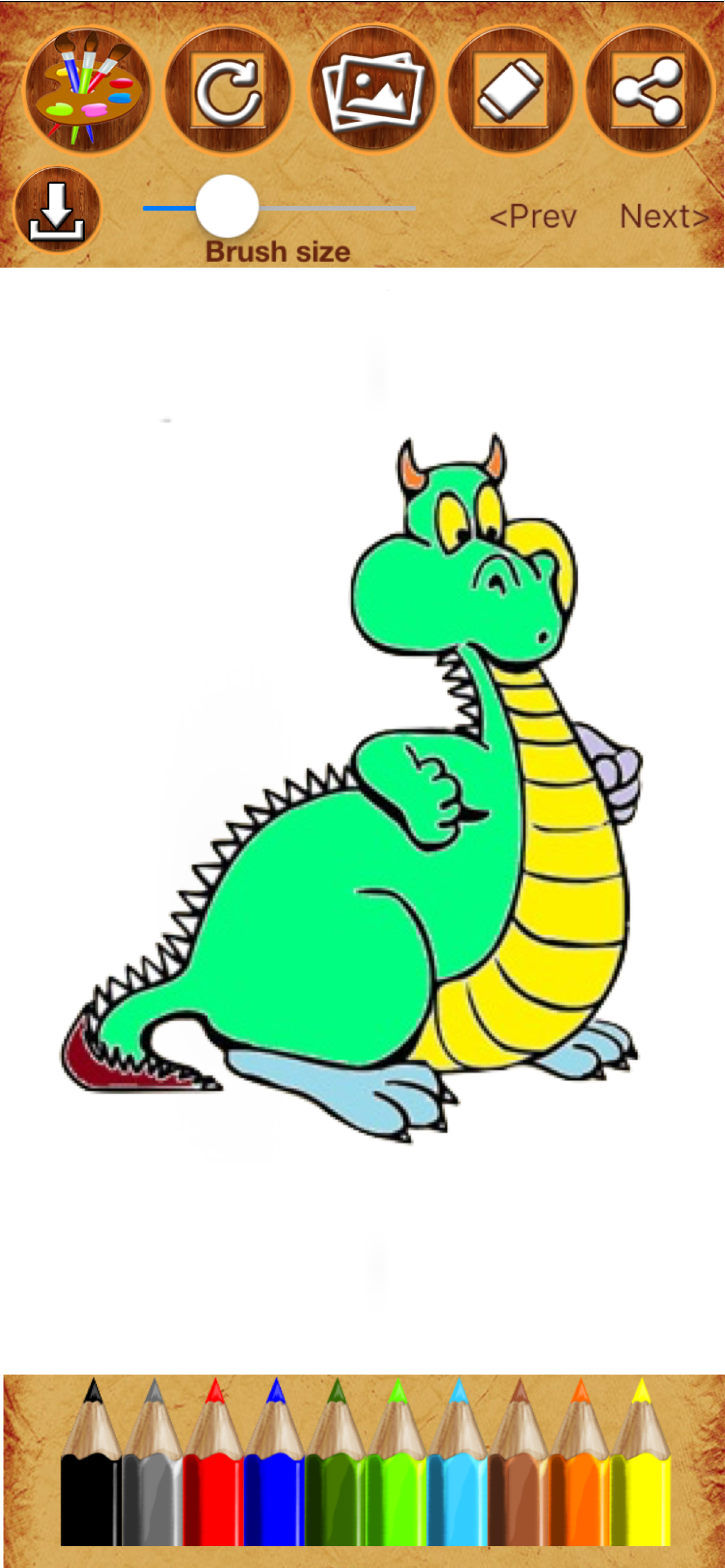 Dragon Coloring Drawing Book screenshot 3
