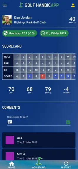 Game screenshot Golf Handicapp mod apk
