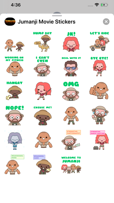 Jumanji Movie Stickersのおすすめ画像2