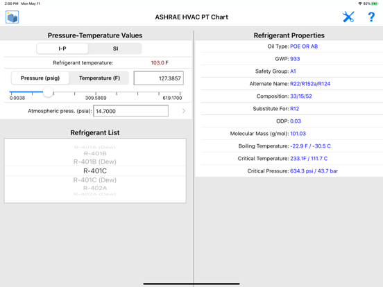 ASHRAE HVAC PT Chartのおすすめ画像8