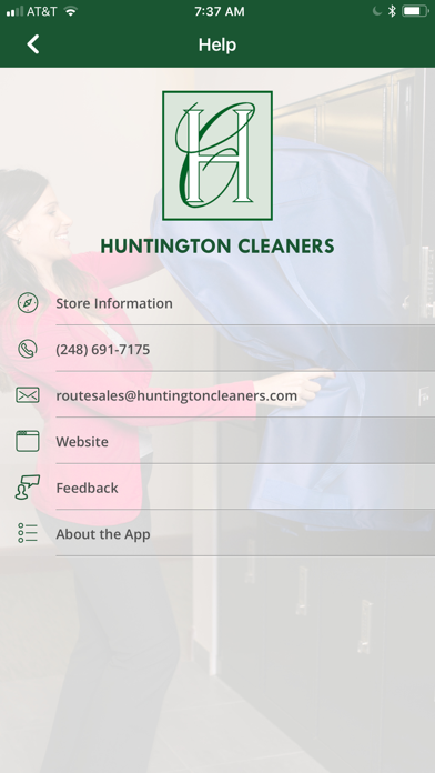 Huntington Cleaners Screenshot