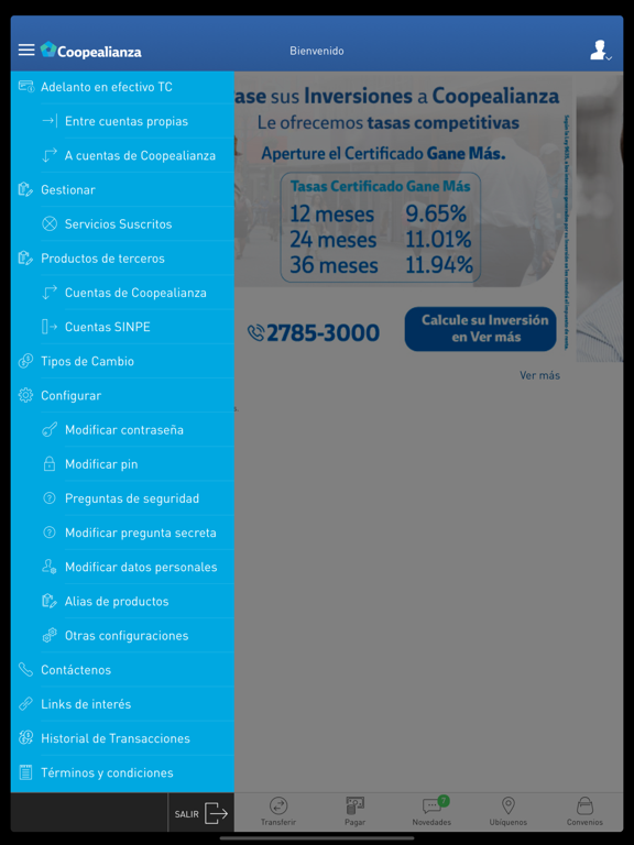 Coopealianza Virtual iPad screenshot 4 - Finance app