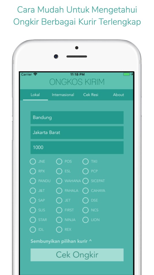 #1. Ongkos Kirim & Cek Resi (iOS) 게시자: Gema Megantara