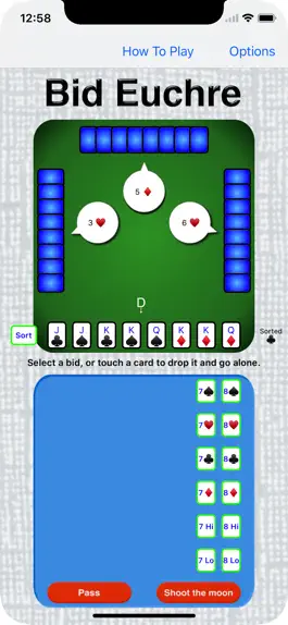 Game screenshot Bid Euchre apk