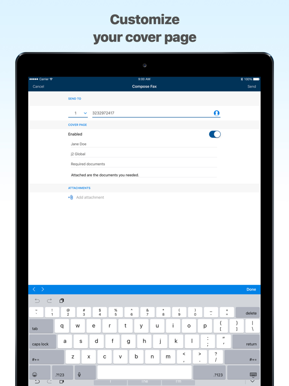 MyFax App–Receive & Send Fax iPad screenshot 4 - Business app