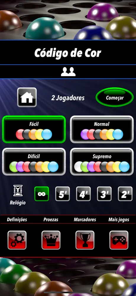 Código de Cor - Jogo de Lógica