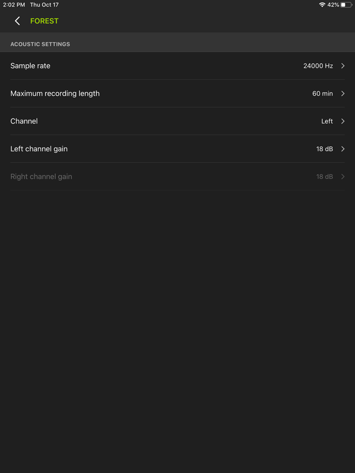 Song Meter Configurator