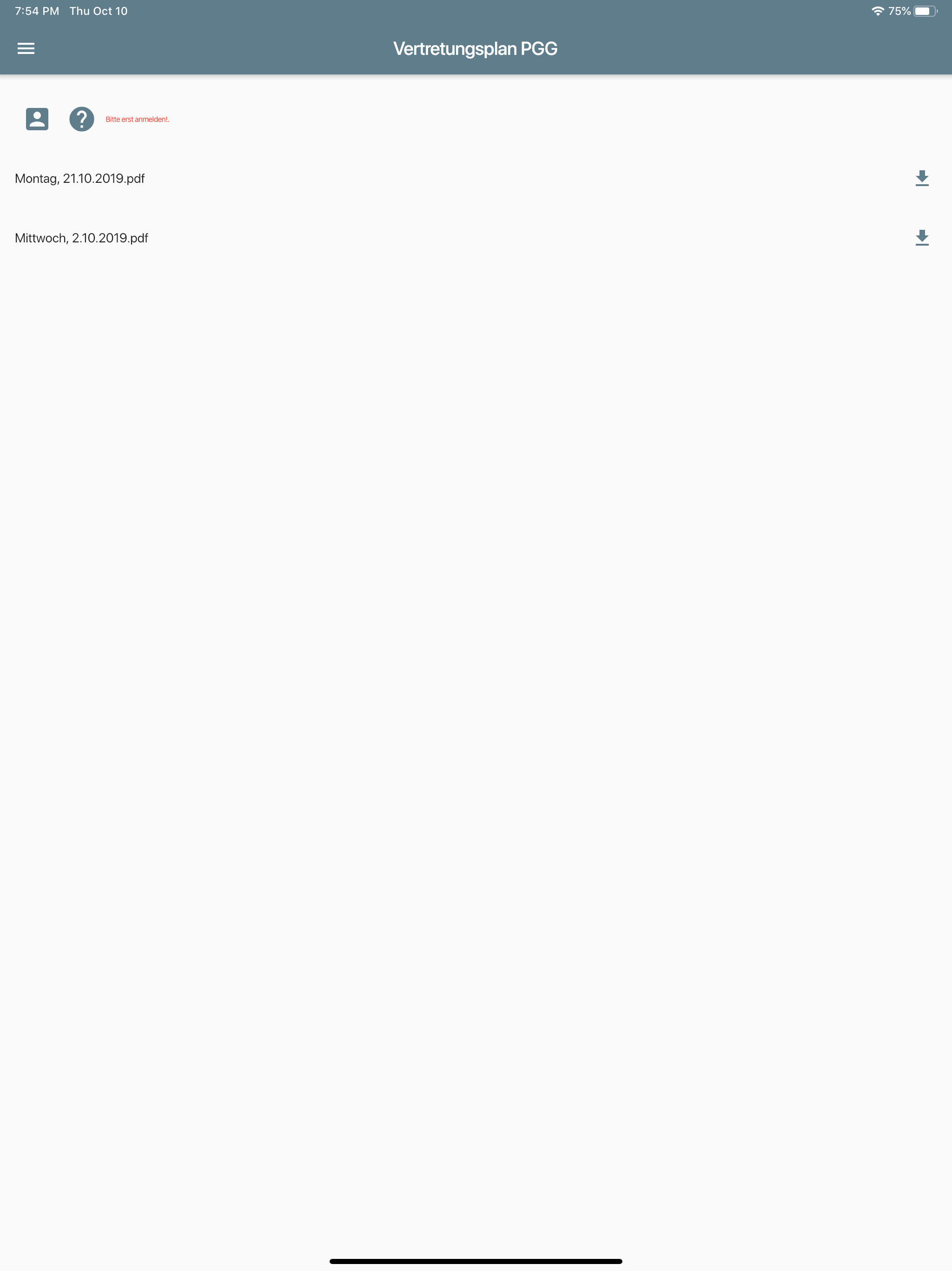 PGG-Vertretungsplan screenshot 4