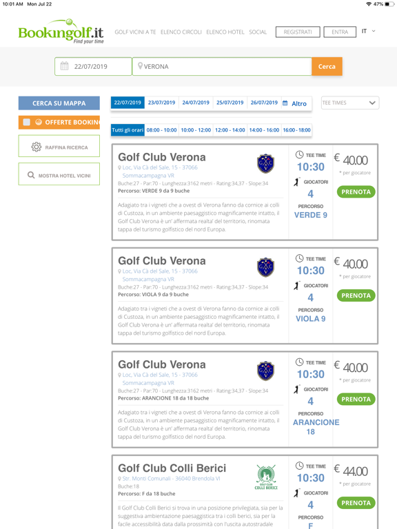 Screenshot #6 pour Bookingolf.it