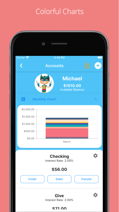 KidsHomeBank Plus Screenshot