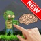 Bring the brain hunter zombie to the target by overcoming obstacles