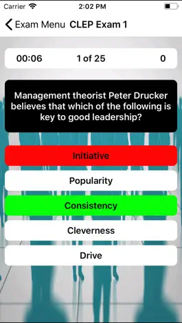 Game screenshot CLEP Principles of Management hack