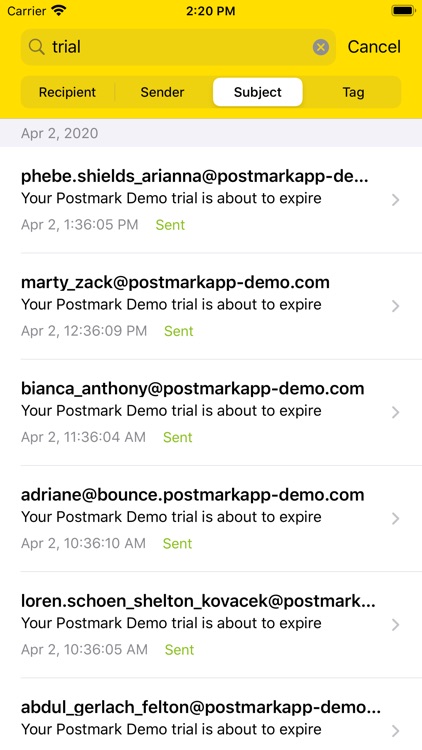 Postmark screenshot-3