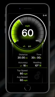 gps digital speed tracker pro iphone screenshot 2