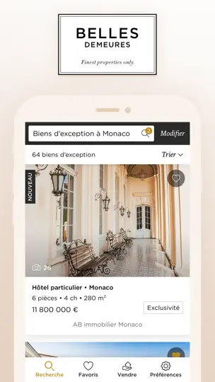 Capture d'écran de Belles Demeures sur iPhone 1