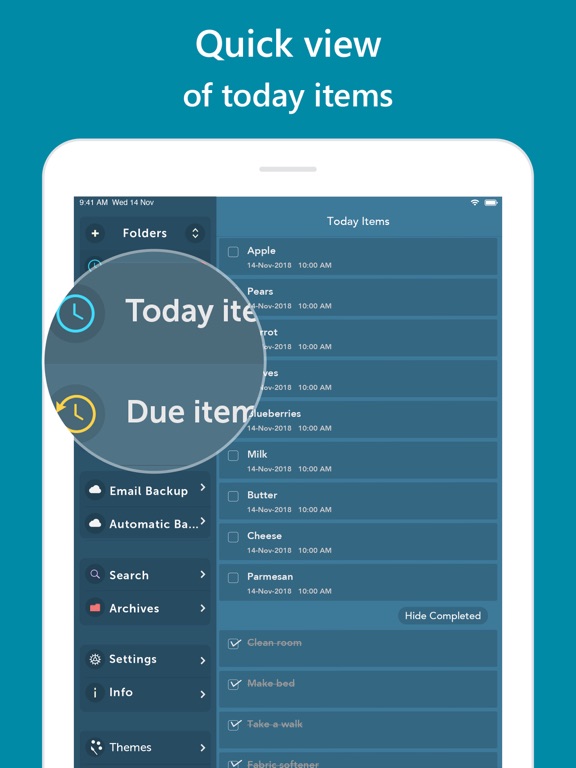 Screenshot #2 for Orderly - Simple to-do lists