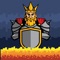 Try to save the king not falling into hot lava by bouncing him left or right with platform