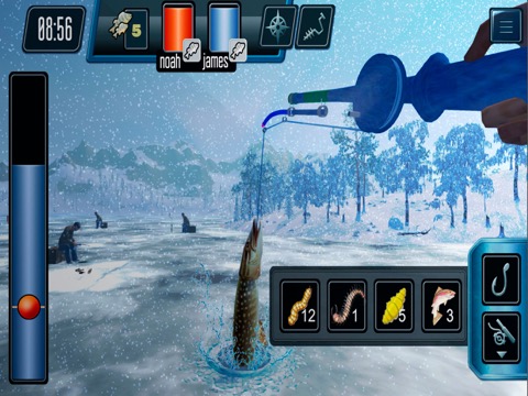 Ice fishing game.Catching carpのおすすめ画像1