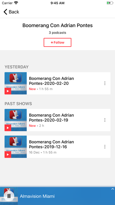 Almavision Miami Radio Screenshot