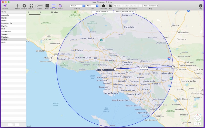 map distances & area iphone screenshot 3