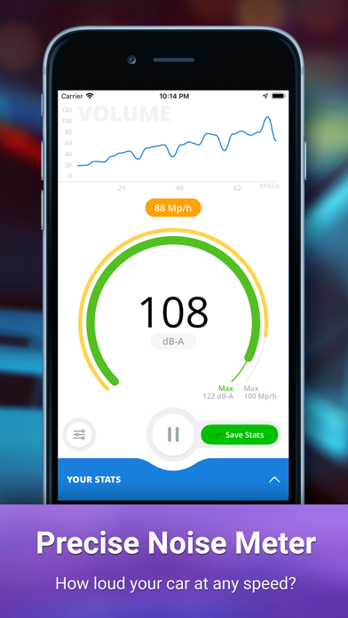 Screenshot 2 of Car Decibel Sound Level Meter App