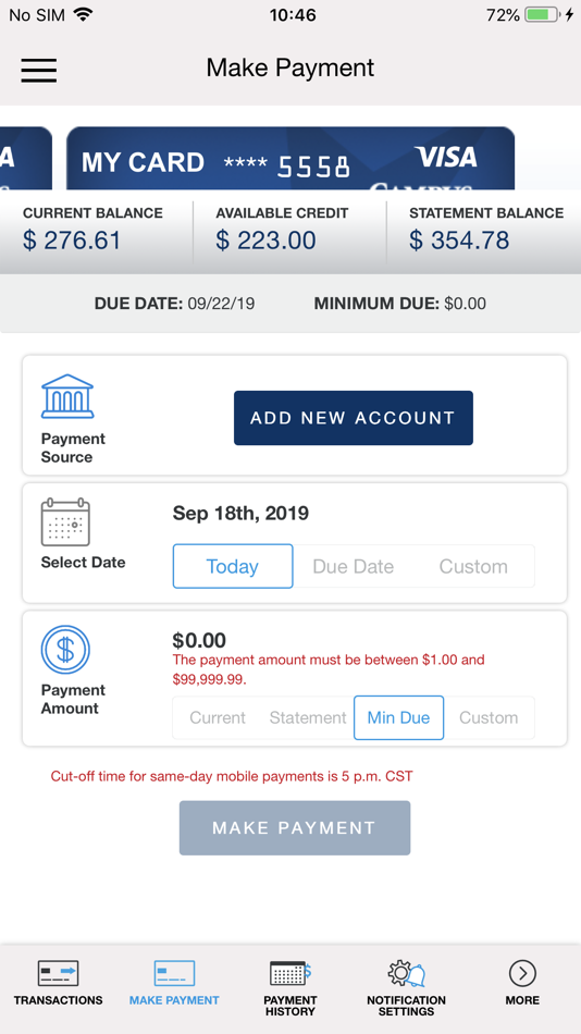 #5. CampusUSA Card Control (iOS) 由: CAMPUS USA Credit Union Mobile