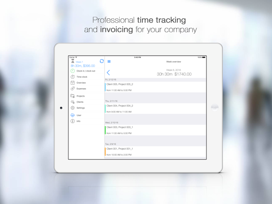 Screenshot #4 pour TimeTrack - Time tracker