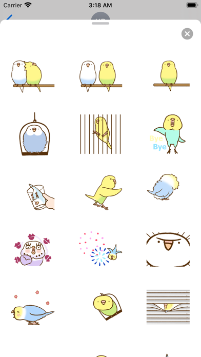 Screenshot #2 pour Lovely Budgie Animated Sticker